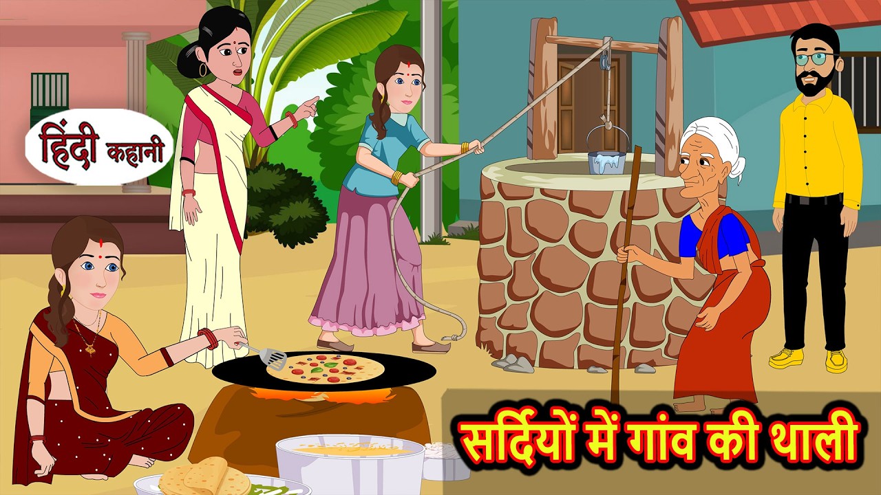 सर्दियों में गांव की थाली | Bedtime Story | Stories in Hindi | Fairy Tales | Moral Stories | Funny