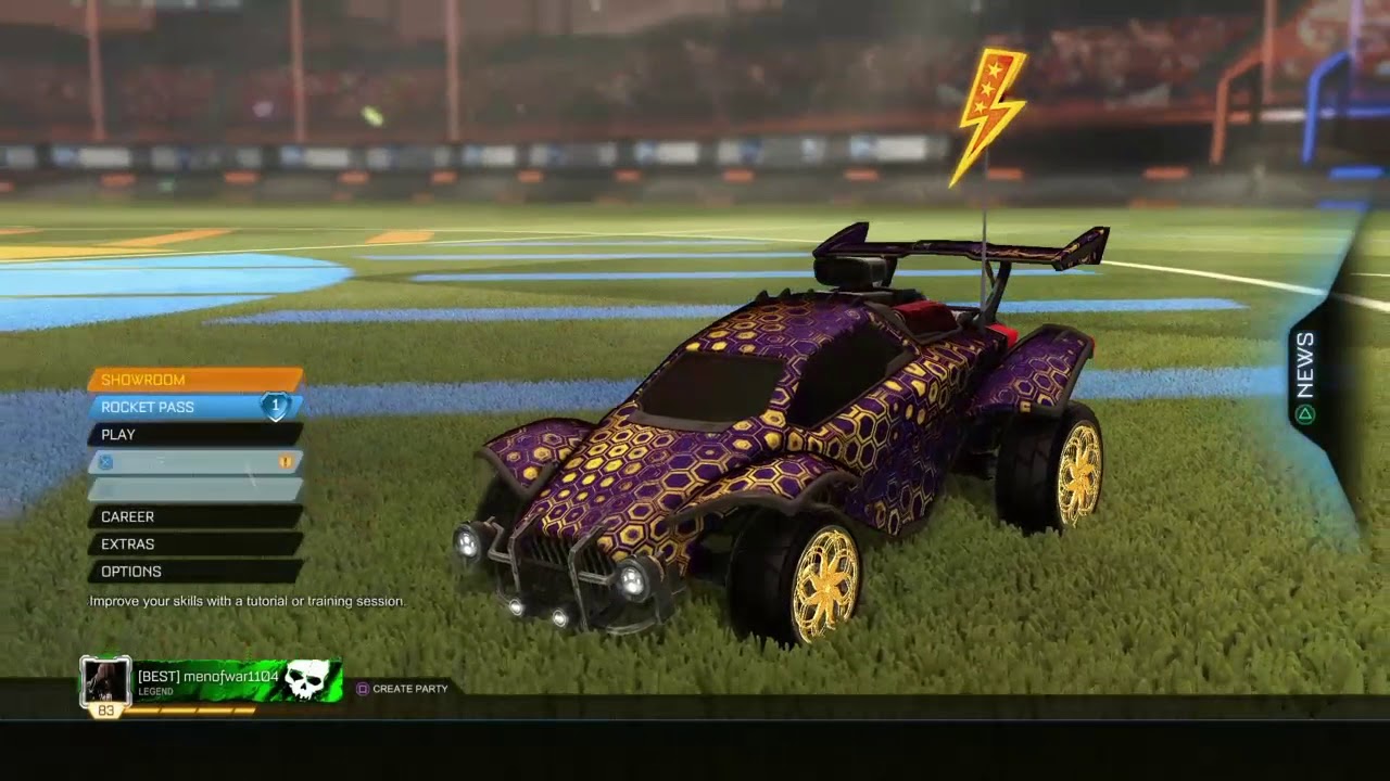 Gold/Purple hexed combo*(Rocket League)How to