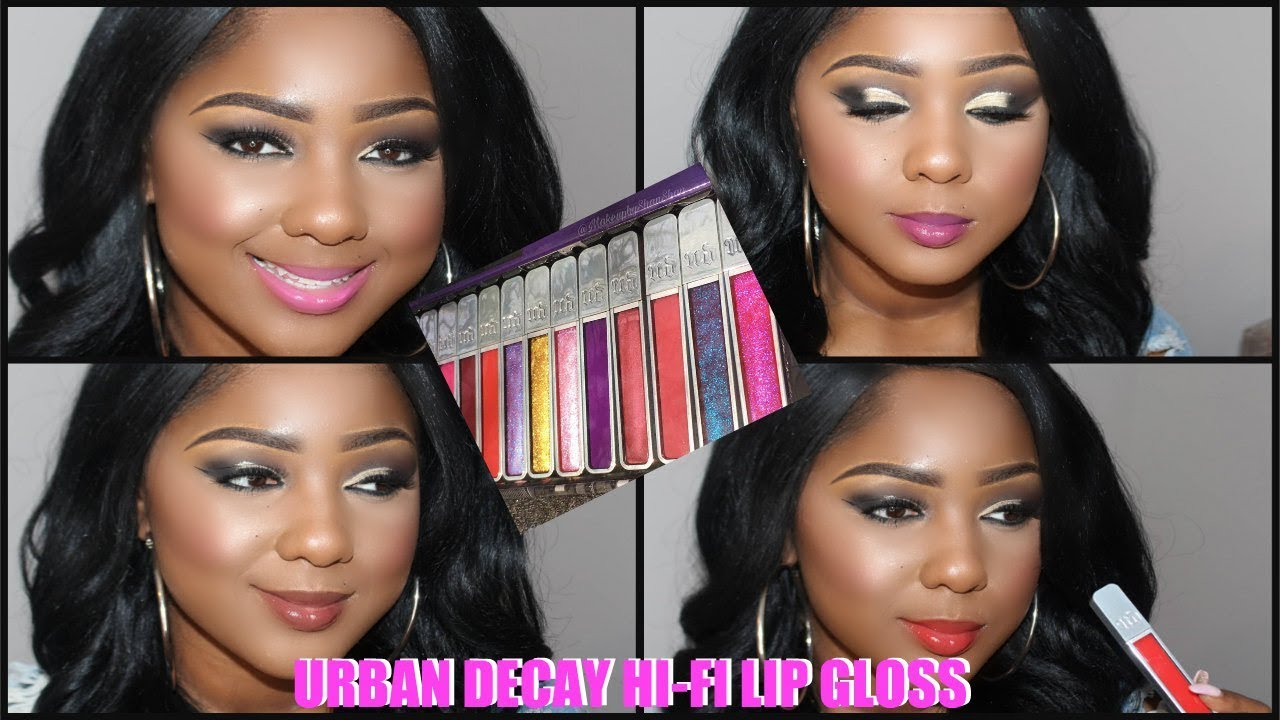 NEW Urban Decay Hifi Lip GlossLIP SWATCH ALL 20 SHADES! YouTube