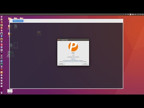 Peek screen recorder on Ubuntu Linux