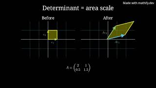 Area Scaling & Orientation Flipping in Linear Transformations #MathifyCommunityClips