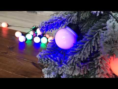 Электрогирлянда МОЛОЧНО-АКВАРЕЛЬНЫЕ ШАРЫ, 20 LED, 9.5+3 м, черный провод, уличная, KAEMINGK 492969