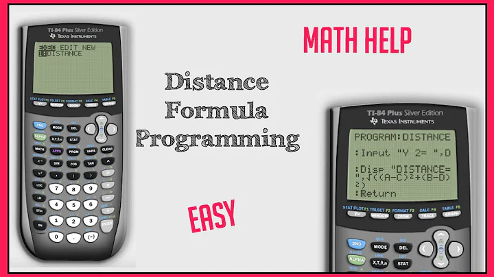 How to Program Distance Formula in Calculator