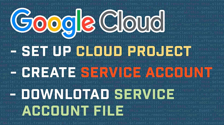 Set Up Google Cloud Project & Service Account