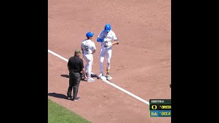 Will Gasparino Laces One up the Left Field Line for an RBI Triple vs. Oregon | UCLA Baseball