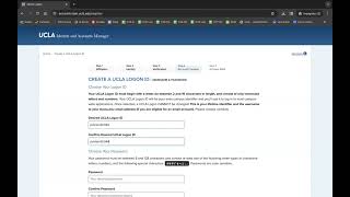 How to Create a UCLA Bruin Logon ID