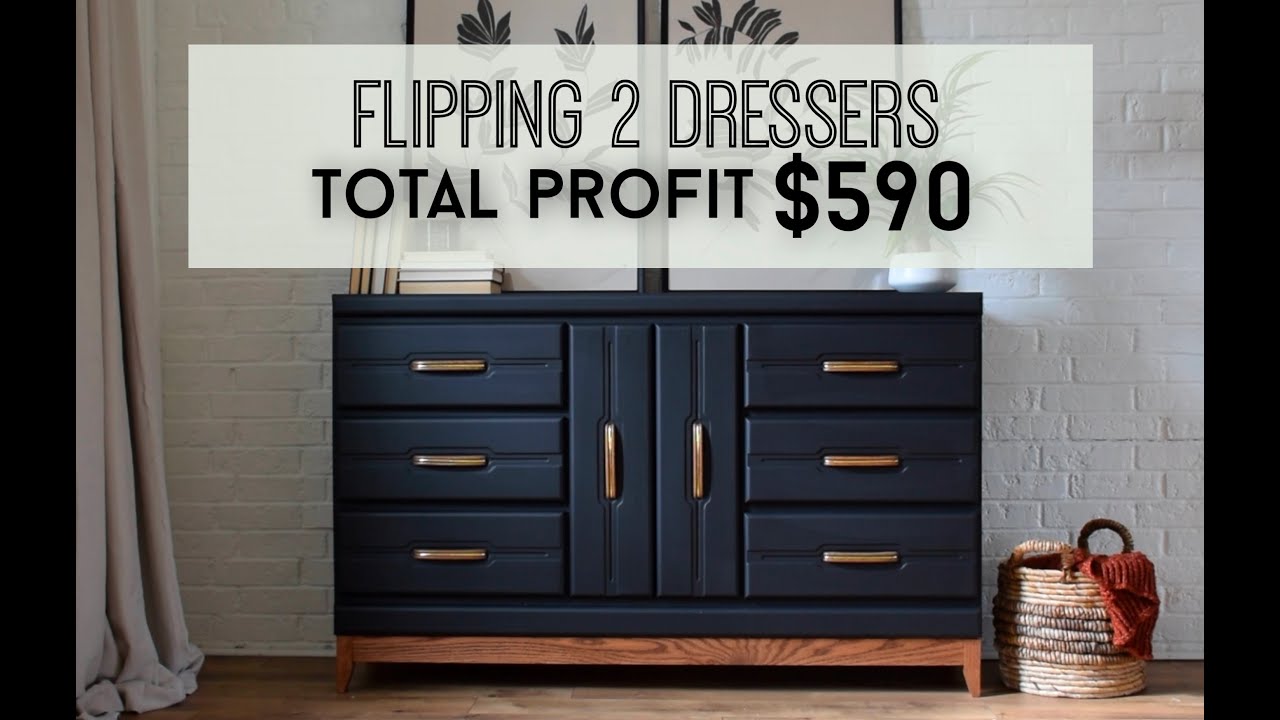 Flipping Facebook Marketplace Dressers For Profit // Furniture Flip