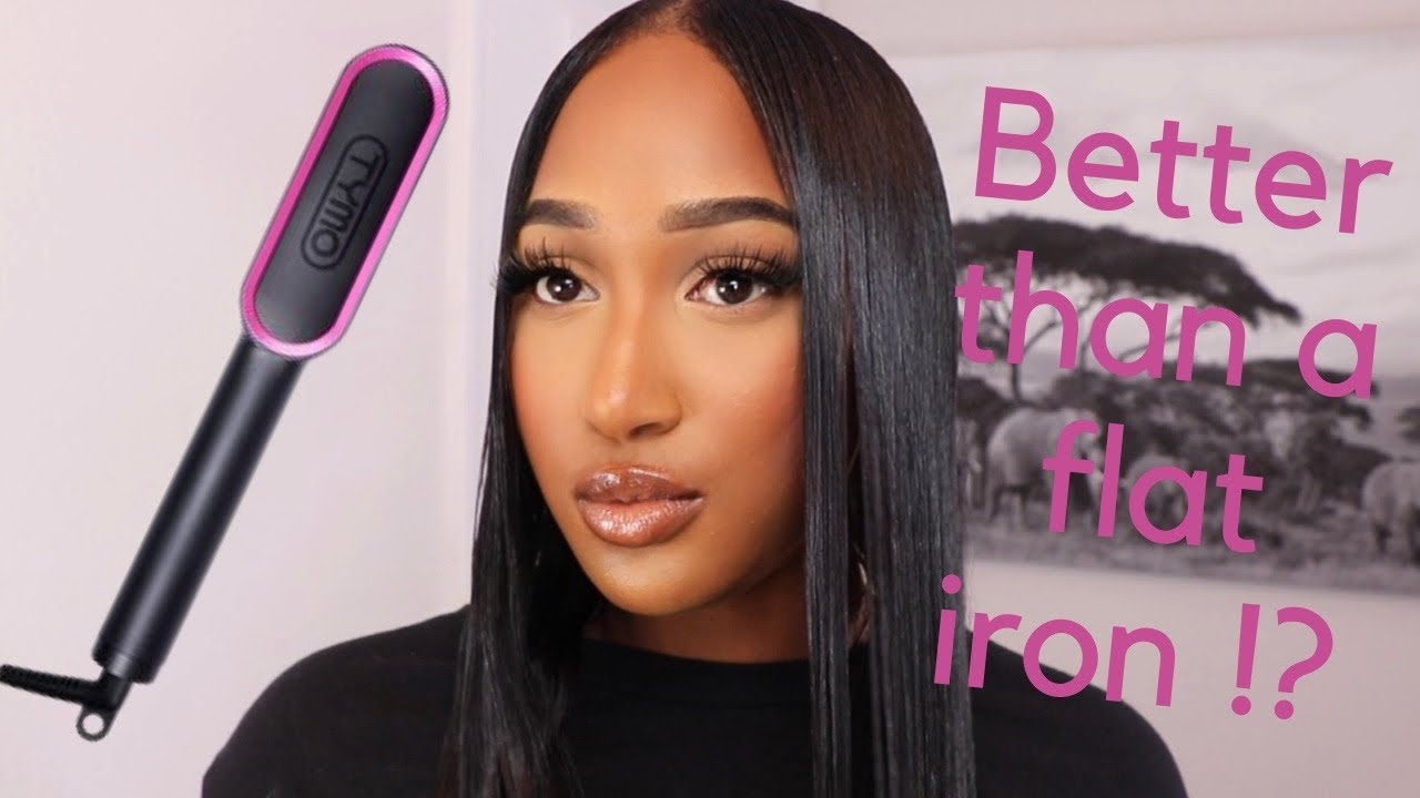 TYMO Straightening Comb on 3c4a Hair Save Time Straighten Your Hair