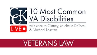 10 Most Common VA Disabilities Among Veterans