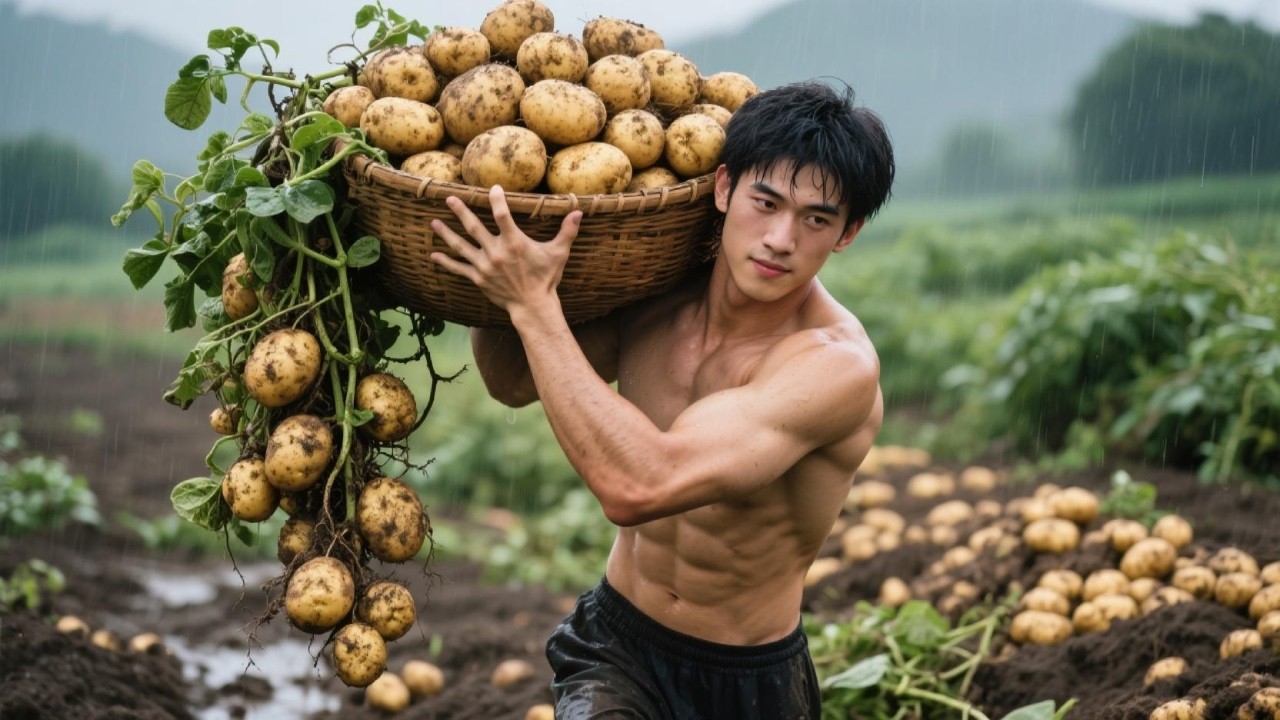 Sun-Drying Fresh Potato Slices Into Preserved Delicacies For Year-Round Meals