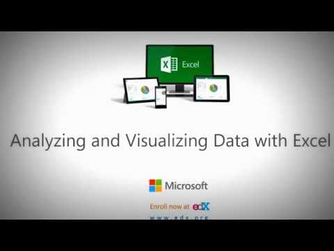Excel for Data Analysis and Visualization Microsoft on edX Course