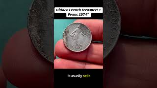 1 franc 1974 #USACoins#CoinCollectors#RareCoinHunting #FrenchCoin #CoinTok#WorldCoins#EuropeanCoins