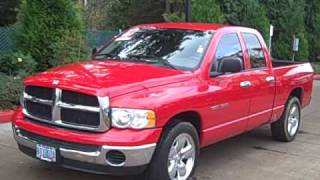 2004 Dodge Ram 1500 4.7L Intake System Dual Exhaust SLT 20" Chrome Wheels Privacy Glass