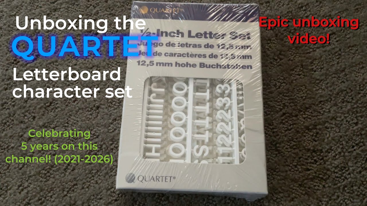 ЧАСТЬ 1: Распаковка набора буквенных символов Quartet 4302 (специальный выпуск на YouTube, посвящ...