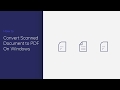 Convert Scanned Document to PDF on Windows with PDFelement