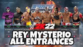 WWE 2K22 REY MYSTERIO ALL ENTRANCES