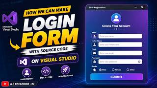 HOW WE CAN MAKE LOGIN FORM ON VISUAL STUDIO #VisualStudio #LoginForm #LoginFormDesign #trending