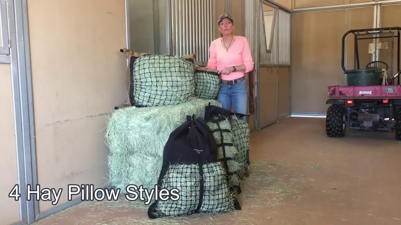 Hay Pillow Slow Feeders For Horses Made In The Usa Youtube