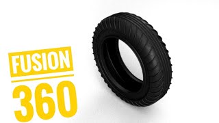 AUTODESK FUSION 360 - HOW TO DESIGN A TYRE MODEL IN FUSION 360//BEGINNERS GUIDE