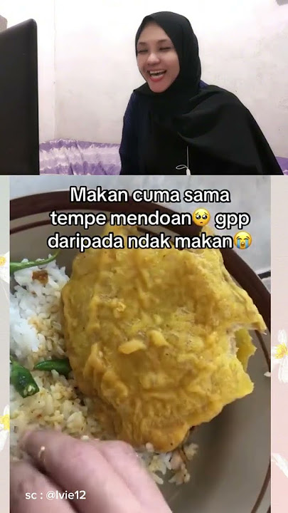makan nya cuma pake tempe mendoan katanya #ngakak #kocak #reaction #reactionvideo #shorts #short