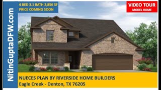 Nueces Plan By UnionMain Homes in Eagle Creek in Denton, TX  | Model Home Tour
