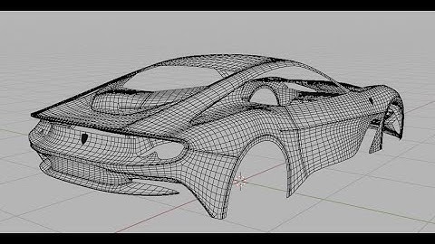 Blender modeling car timelapse Ferrari BR20 Part 1.