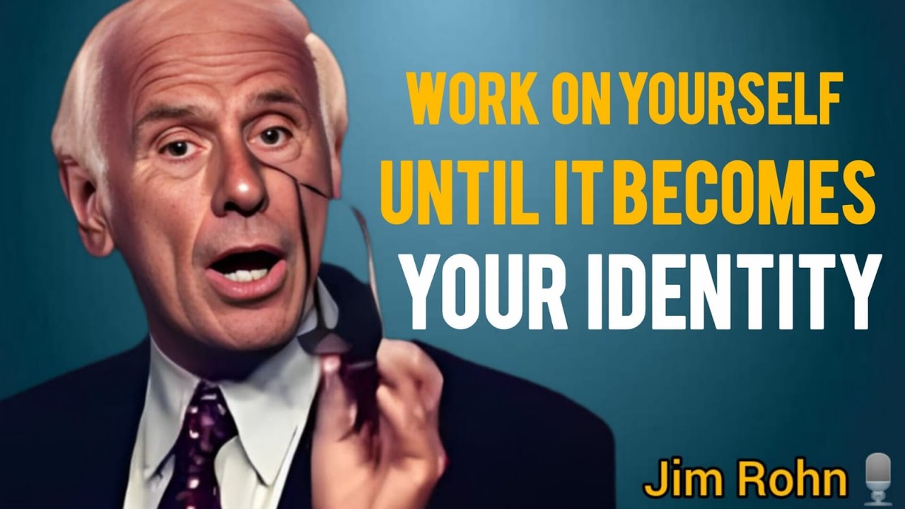 WORK ON YOURSELF UNTIL IT BECOMES YOUR IDENTITY - JIM ROHN MOTIVATION SPEECH