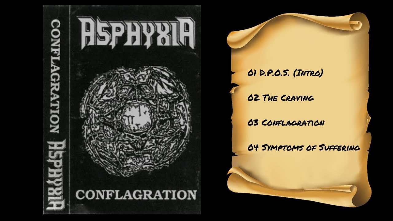 Asphyxia - Conflagration (1990) Demo Tape. Irish Death Metal. Pre - Morphosis