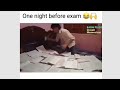 यही रात अंतिम यही रात भारी ।। 😱🥱🔥🔥😜💯 one night before exam status.