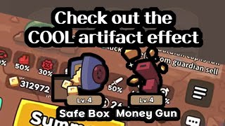 Lucky Defense Powerful Artifact safe box and money gun Lv4