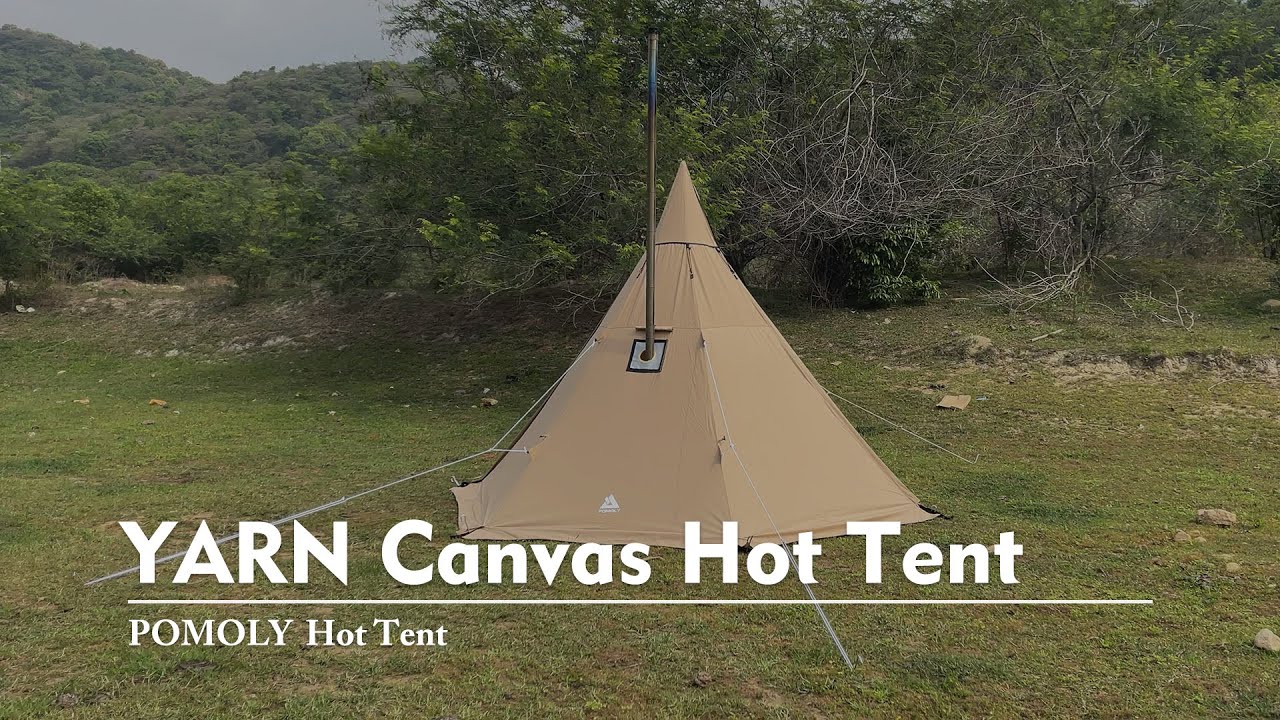 POMOLY YARN Canvas Hot Tent 2 Person - YouTube