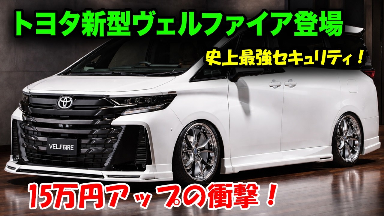 トヨタ新型ヴェルファイア2026年登場、エンジン始動を遠隔ロック!価格 トヨタ新型ヴェルファイア2026年登場、エンジン始動を遠隔ロック!価格