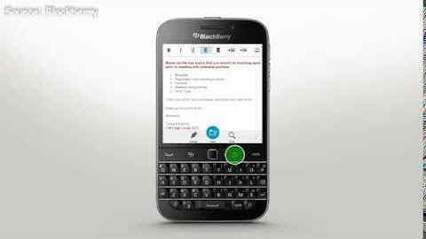 BlackBerry Classic Docs To Go