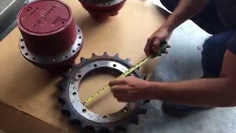 Measuring a Final Drive Motor Sprocket Opening