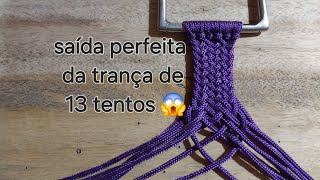 COMO FAZER a saída PERFEITA da TRANÇA de 13 TENTOS #tudoemtrança