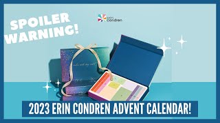 SPOILERS! OPEN THE 2023 ERIN CONDREN ADVENT CALENDAR WITH ME