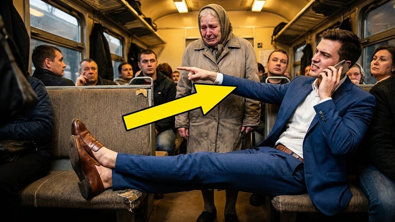 Kazał Staruszce STAĆ w Pociągu. Nie Wiedział, Że Ona ZNISZCZY Jego Życie.