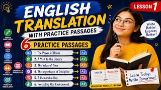 English Translation Lessons | Easy way to learn creative writing