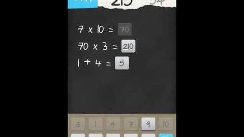 6 Numbers by Brainbow Level 54 Answer Guide