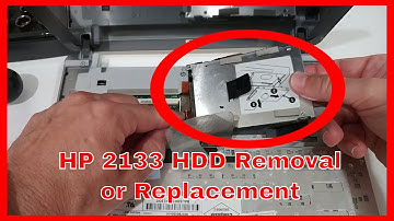 How to upgrade, replace or remove the Hard Drive in the HP 2133 Mini-Note?