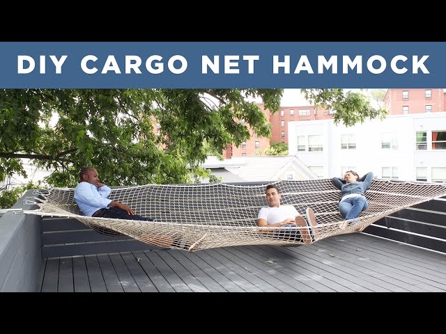 DIY Giant Hammock  Made from a Cargo Net 