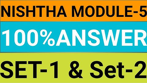 NISHTHA//Module 5 100% Quiz Answer odia