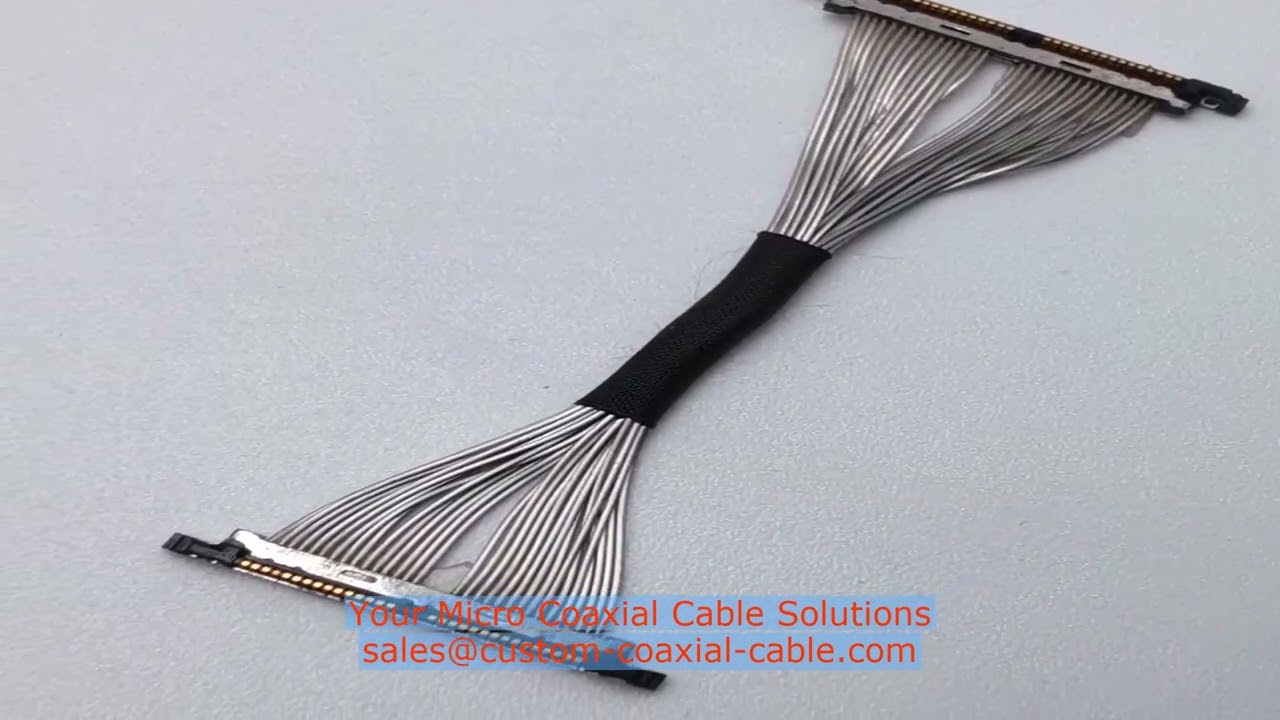 Board Lock 38 Awg Coax Cable For Wearable Device multi micro coaxial cable Micro coax harness Austra