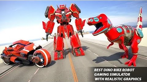 Dino Robot Bike Transform Part-2 | Rescue City Robot Dinosaur Android GamePlay | By Game Crazy