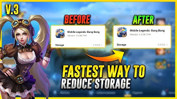 HOW TO REDUCE MOBILE LEGENDS STORAGE New FEATURES in Mobile Legends 2022