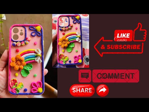 How to transform your normal Phone Cover to DIY Phone Cover ☺️ - YouTube