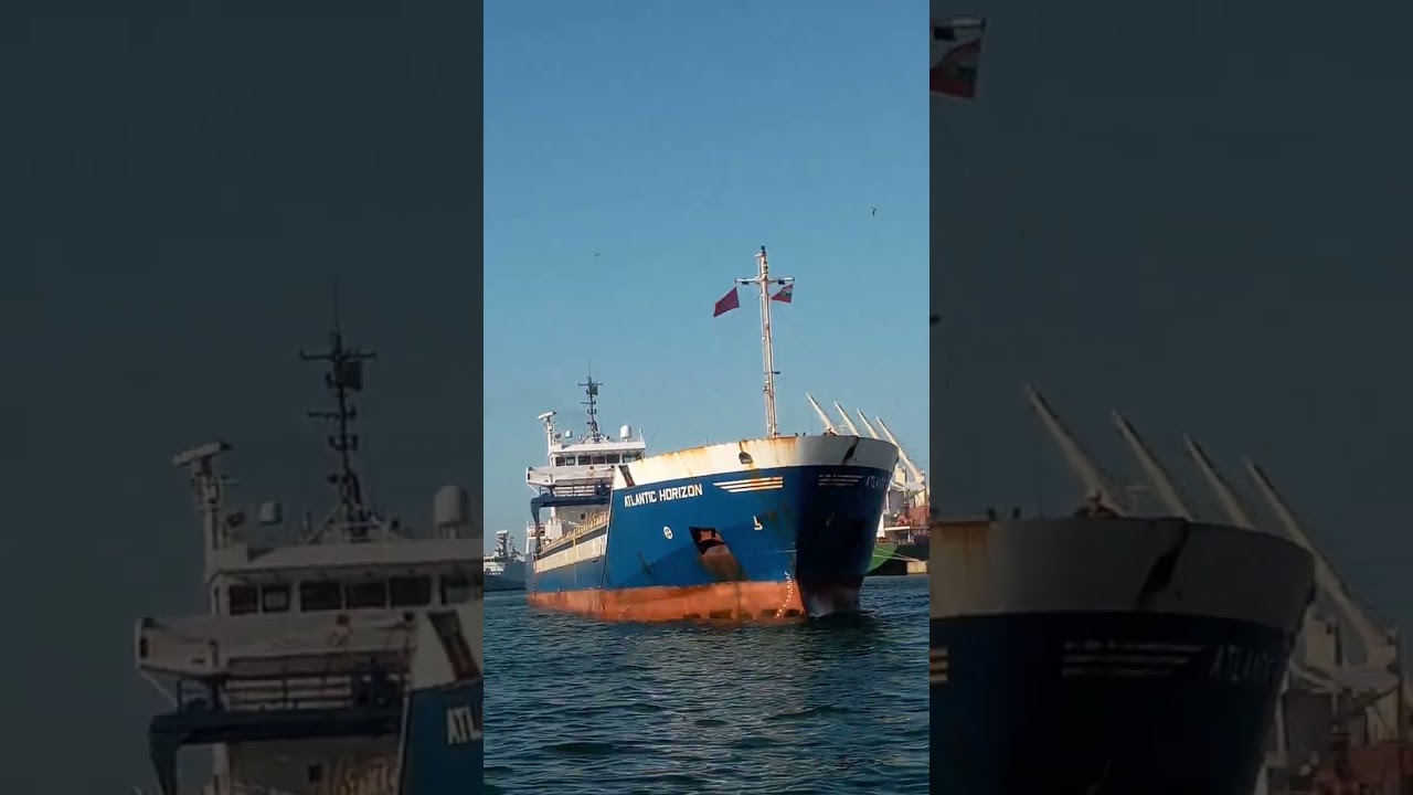 port casablanca من ميناء الدار البيضاء دخول سفينة تجارية casablanca  2024ports