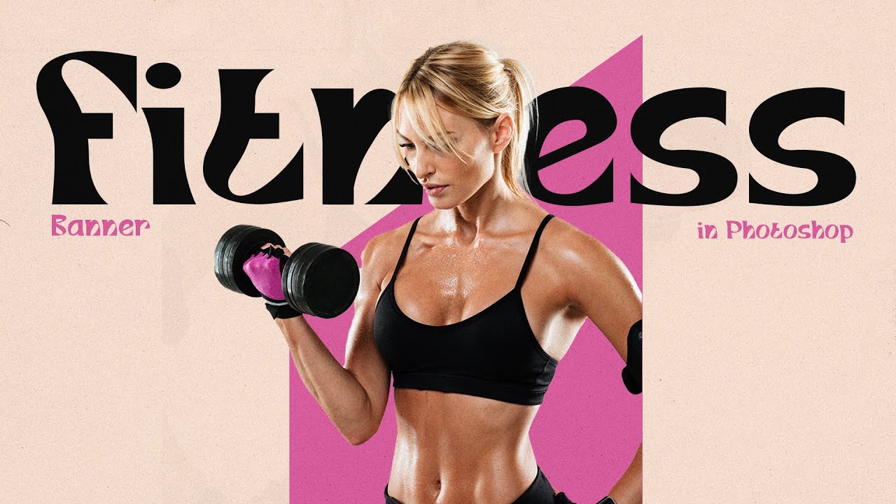 Fitness Social Media Post Design | Photoshop Tutorial