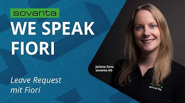 Leave Request mit Fiori: So bucht man einen Urlaub | SAP Fiori App Infusion