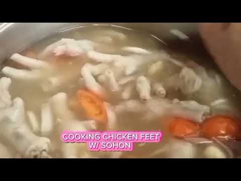 Cooking chicken feet w/ SOHON yummy